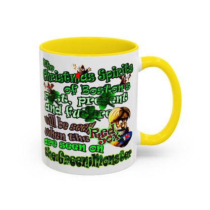 christmas spirits of boston - Accent Mug (white)