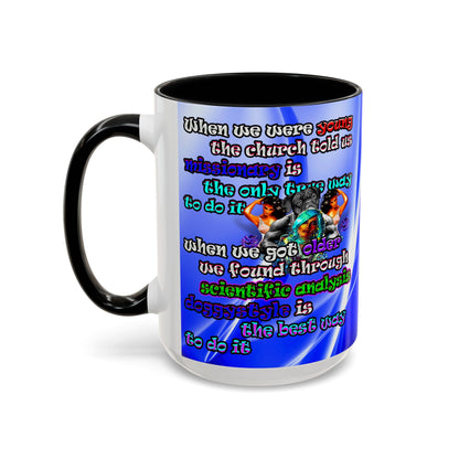 doggystyle - Accent Mug (blue-white wave)