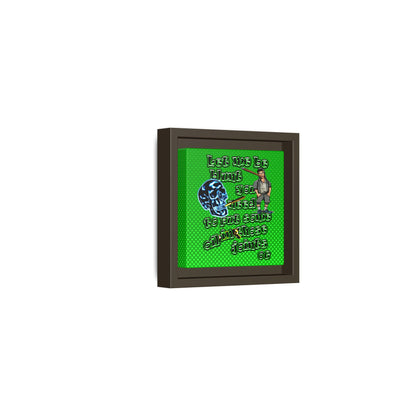 og - framed canvas art (logo green)