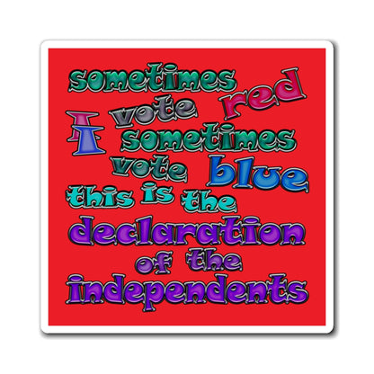 declaration of the independents - Magnets - (red)