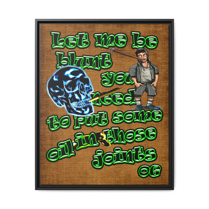 og - framed canvas art (brown papyrus)