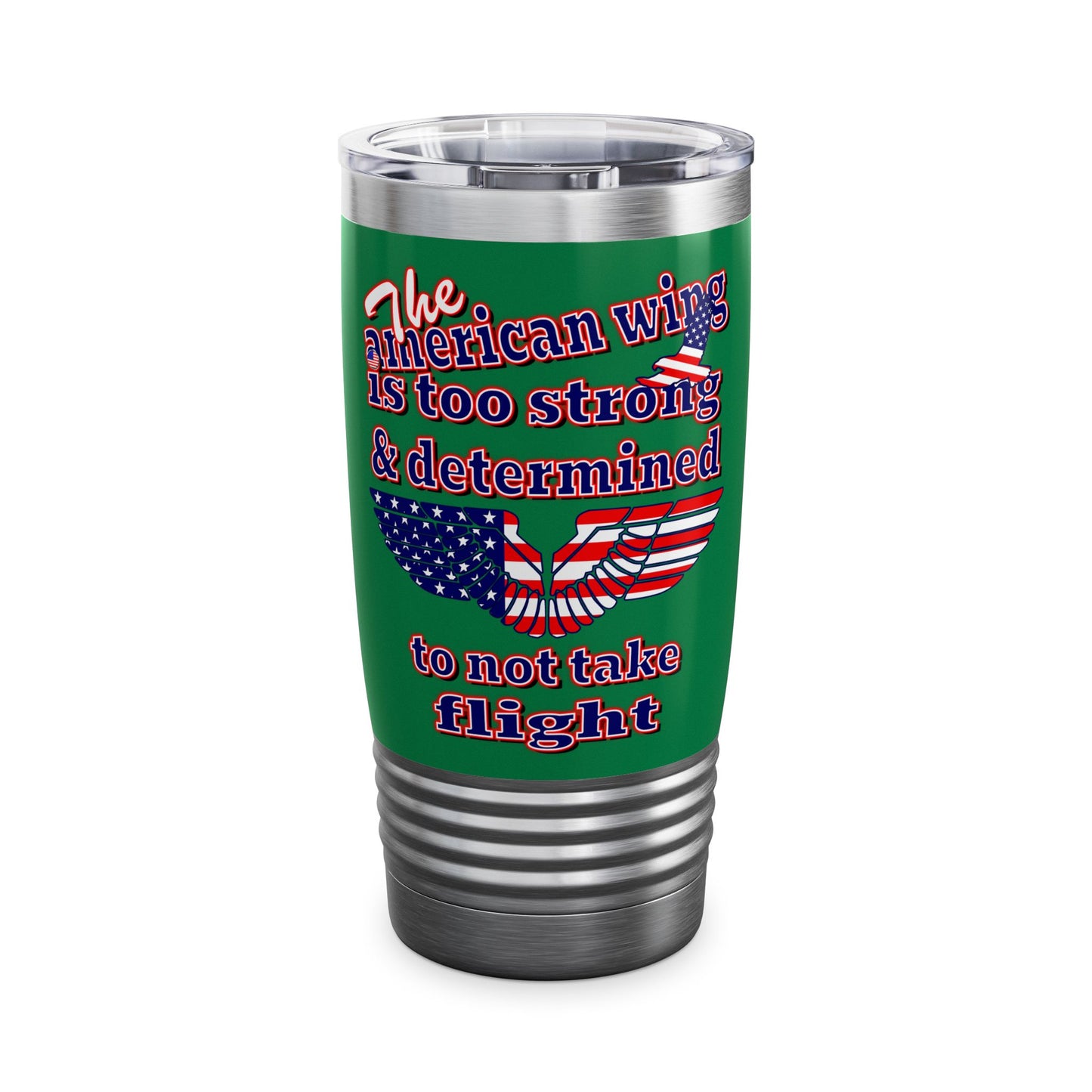 american wing - Ringneck Tumbler, 20oz (dark green)
