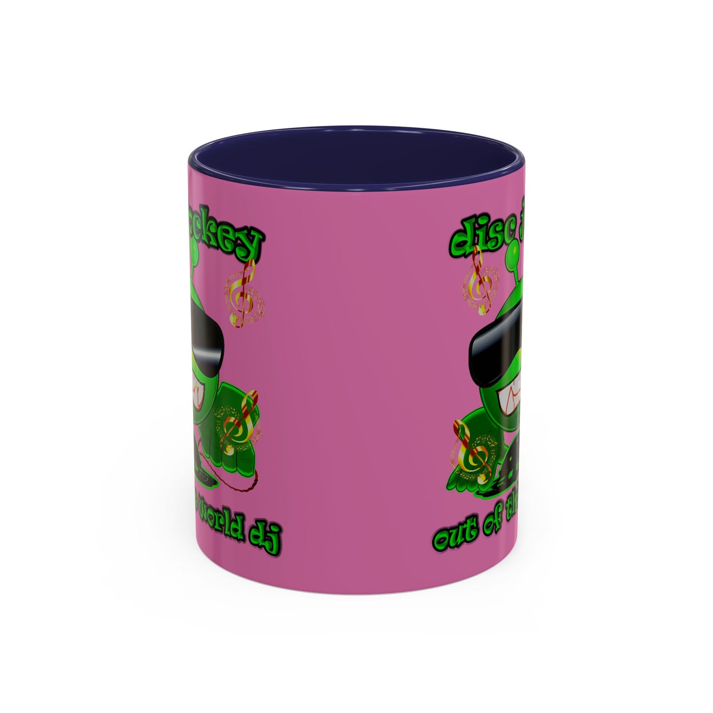 disc jockey - Accent Mug (light pink)