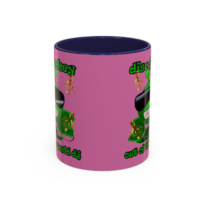 disc jockey - Accent Mug (light pink)