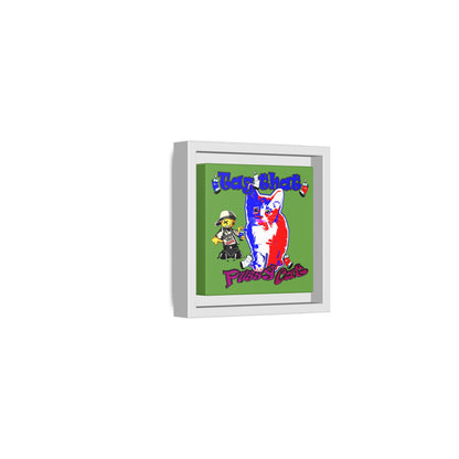 tag that - framed canvas art (green)