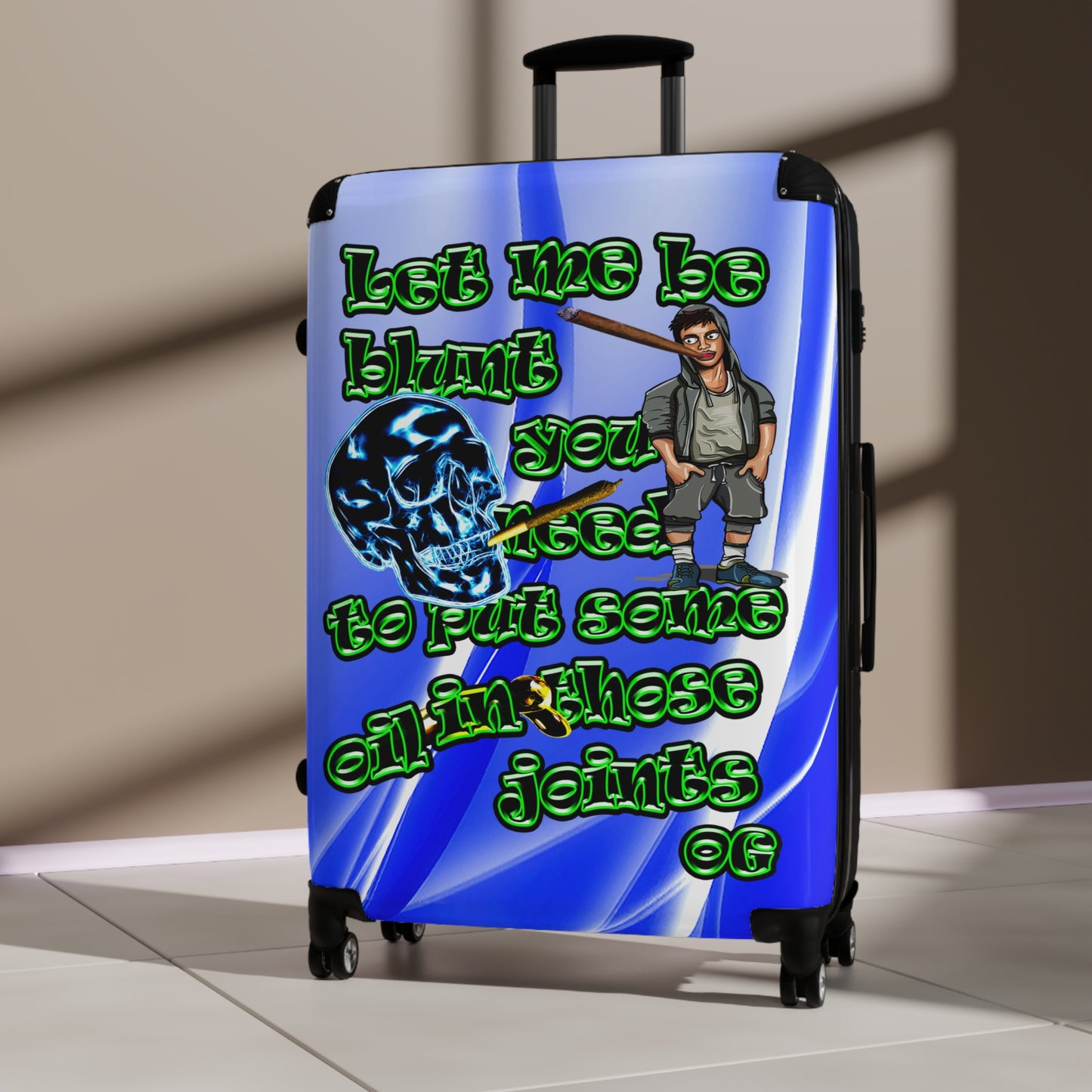 og - Suitcase (blue-white wave)