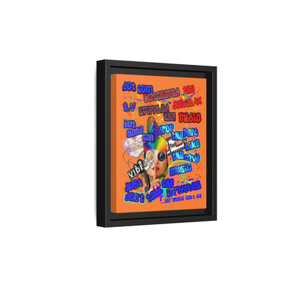 drop the beat - framed canvas art (crusta)