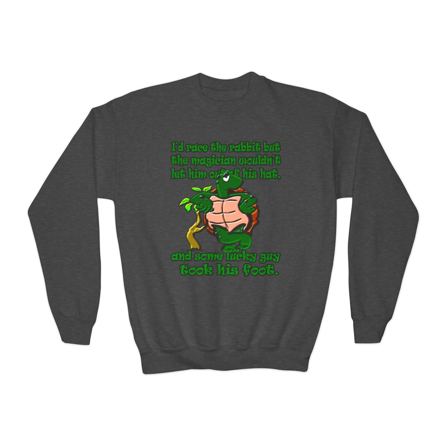 turtle race - Youth Crewneck Sweatshirt