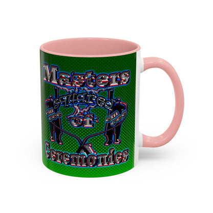 em cee squared - Accent Mug (logo green)