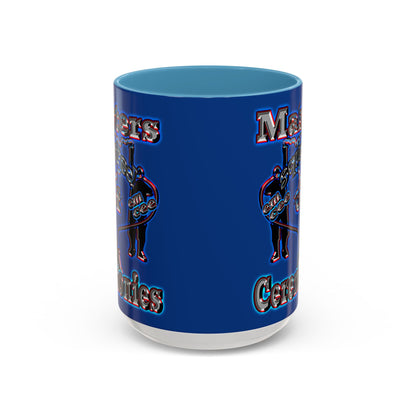em cee squared - Accent Mug (dark blue)