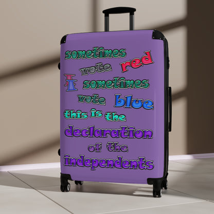 declaration of the independents - Suitcase (light purple)