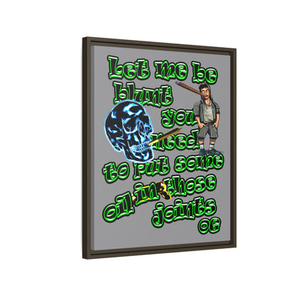 og - framed canvas art (grey)