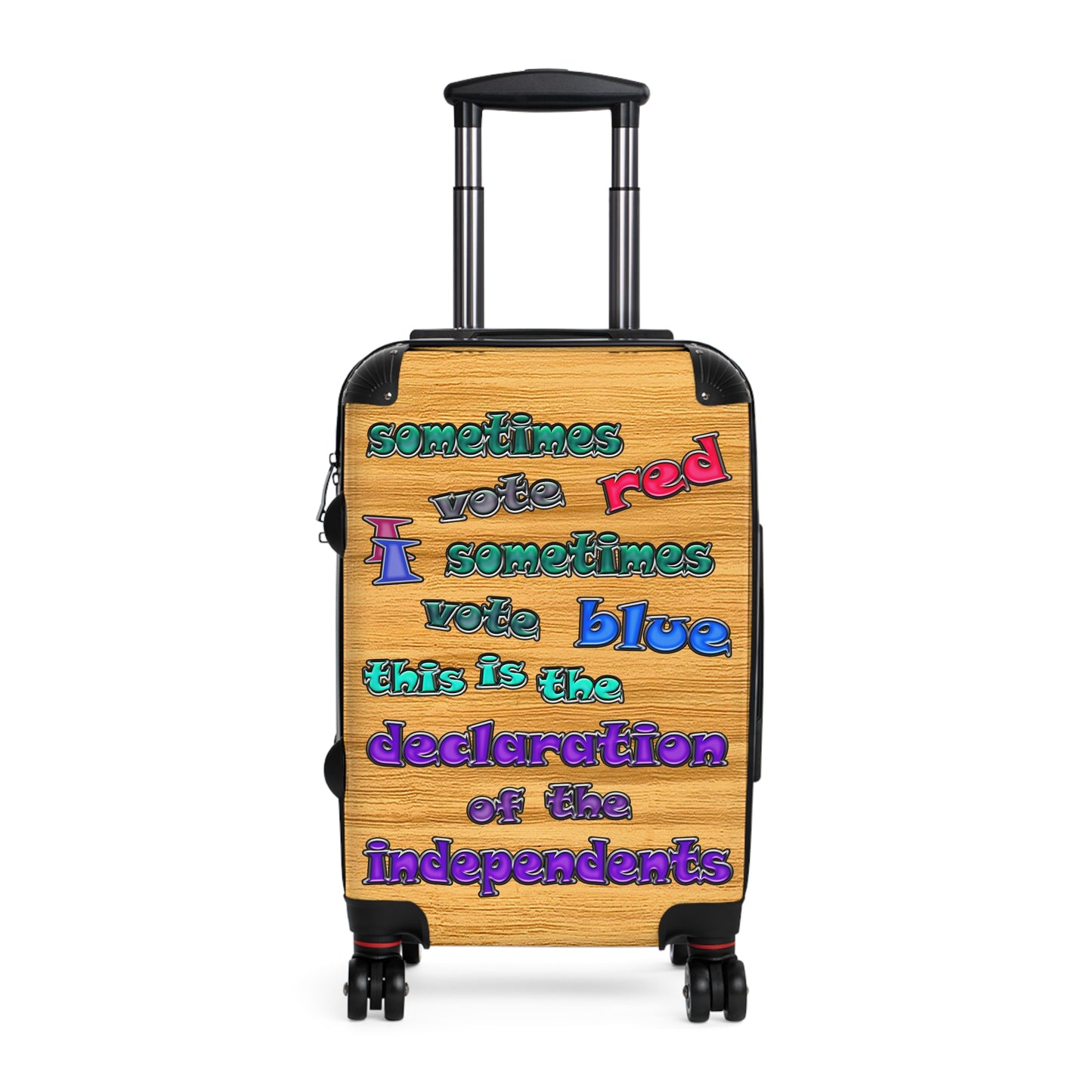 declaration of the independents - Suitcase (butterscotch wood finish)