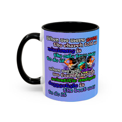 doggystyle - Accent Mug (light blue-purple wave)
