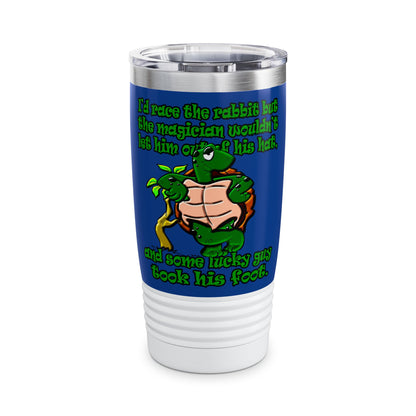 turtle race - Ringneck Tumbler, 20oz (dark blue)