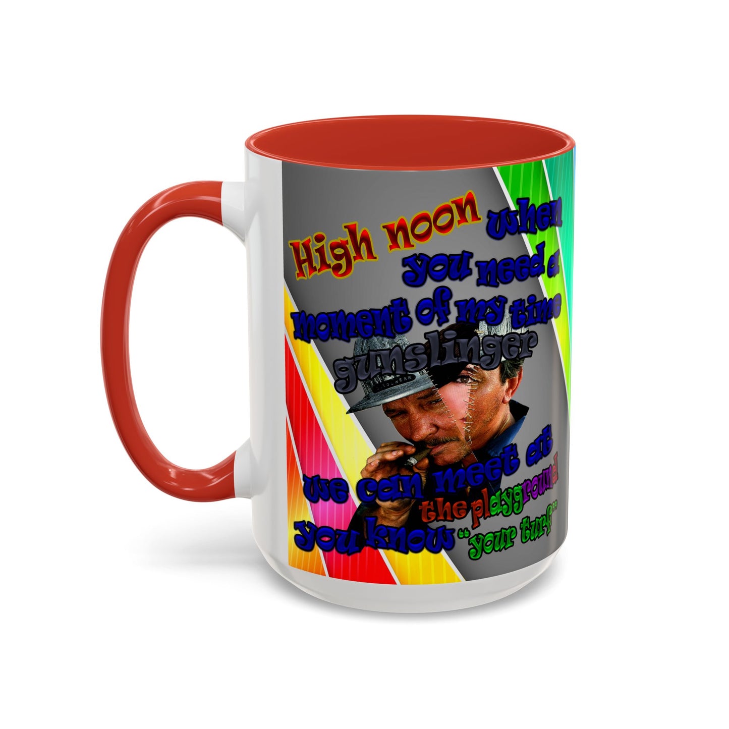 high noon - Accent Mug (rainbow split)