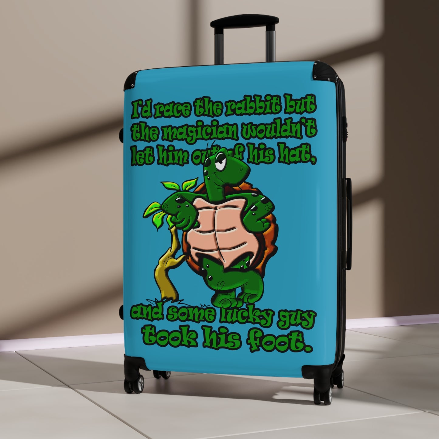 turtle race - Suitcase (turquoise)