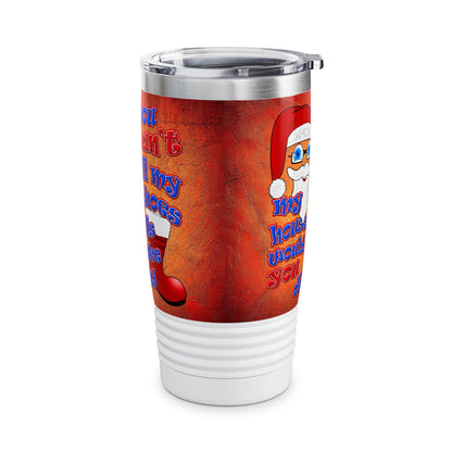 santa's shoes - Ringneck Tumbler, 20oz (burnt orange)