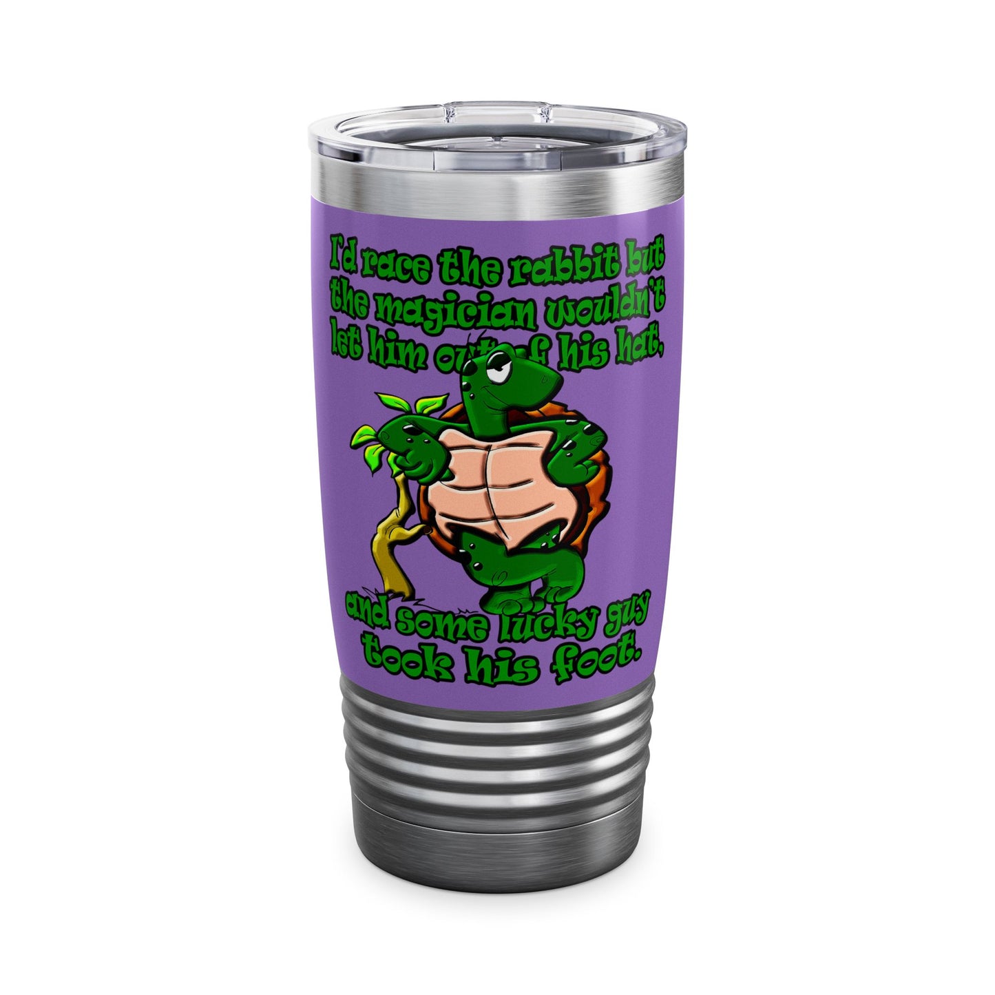 turtle race - Ringneck Tumbler, 20oz (light purple)