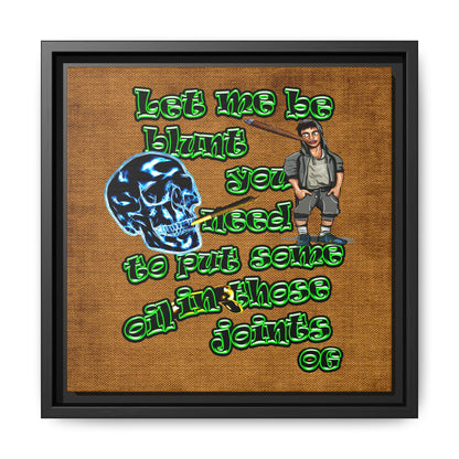 og - framed canvas art (brown papyrus)