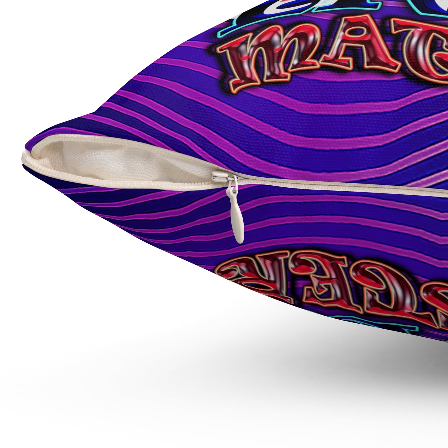 rw&b lives matter - Spun Polyester Square Pillow - (purple wave)