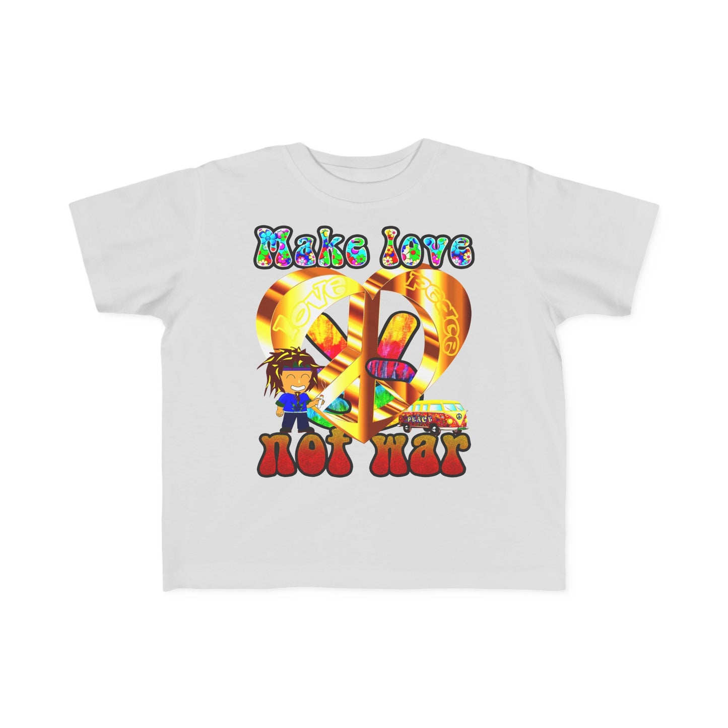 love peace - Toddler's Fine Jersey Tee