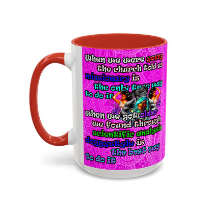 doggystyle - Accent Mug (pink swirl)