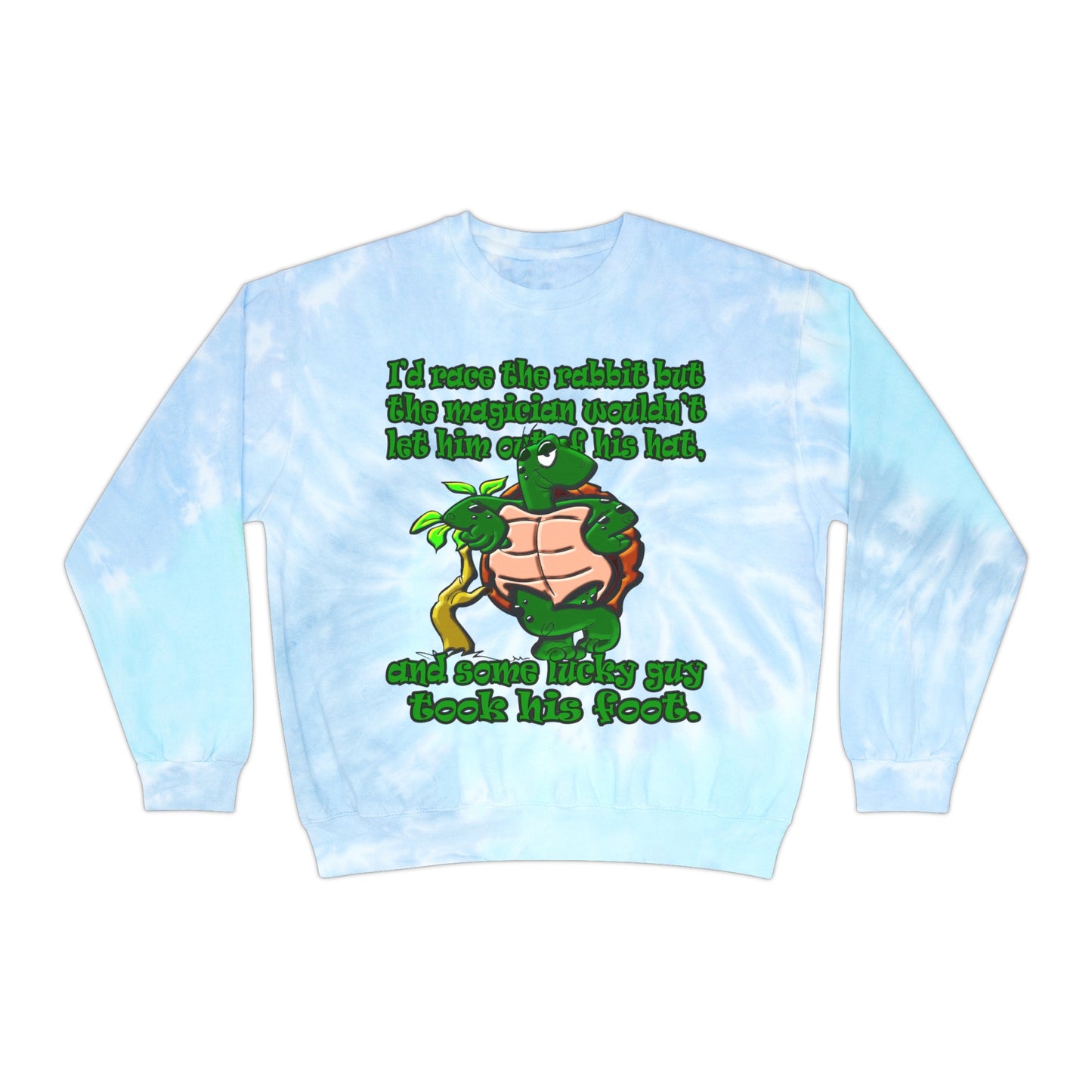 turtle race - Unisex Tie-Dye Sweatshirt