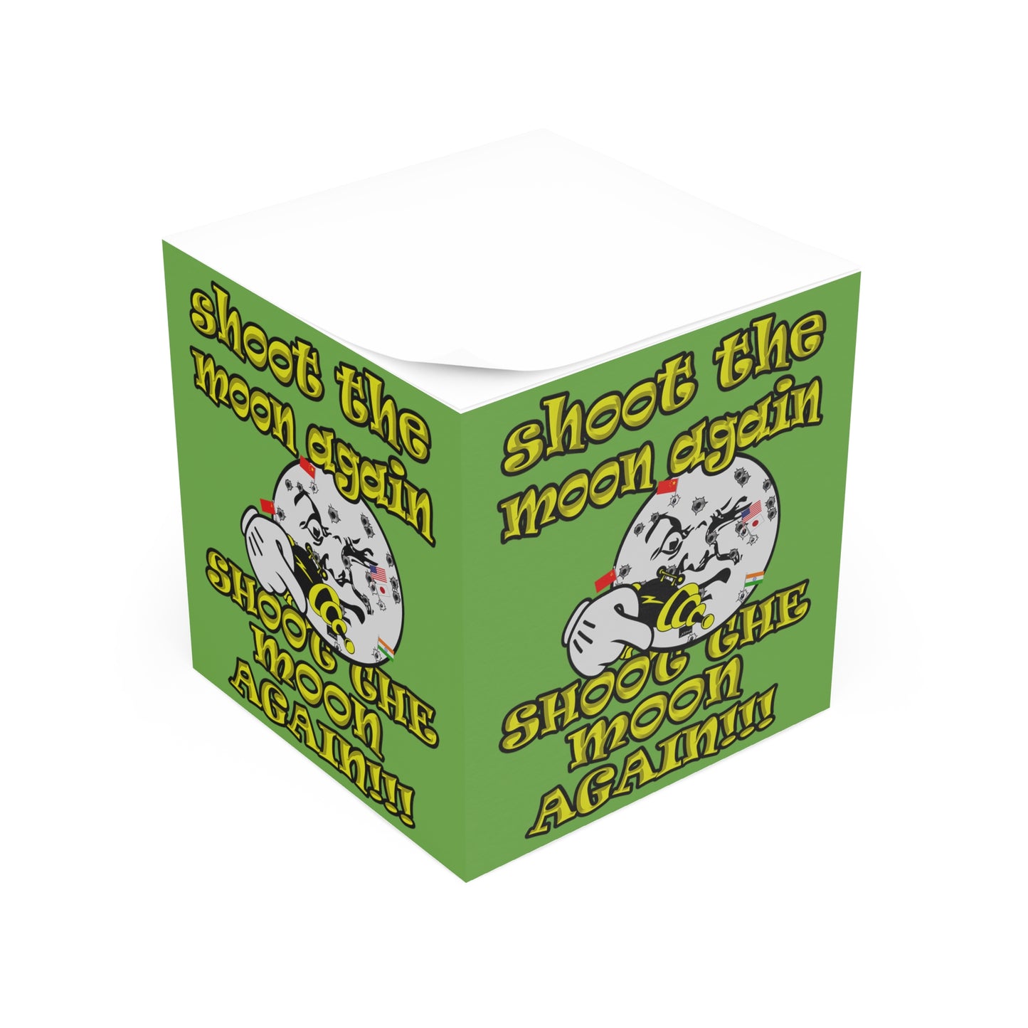 shoot the moon again - note cube (green)