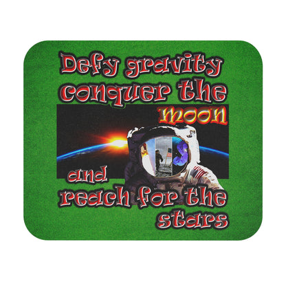 defy conquer reach - Mouse Pad (Rectangle) (green turf)