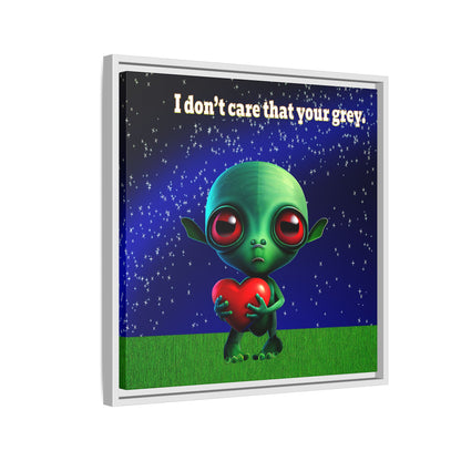 I don't care that your grey - framed canvas art ('snoops' background)
