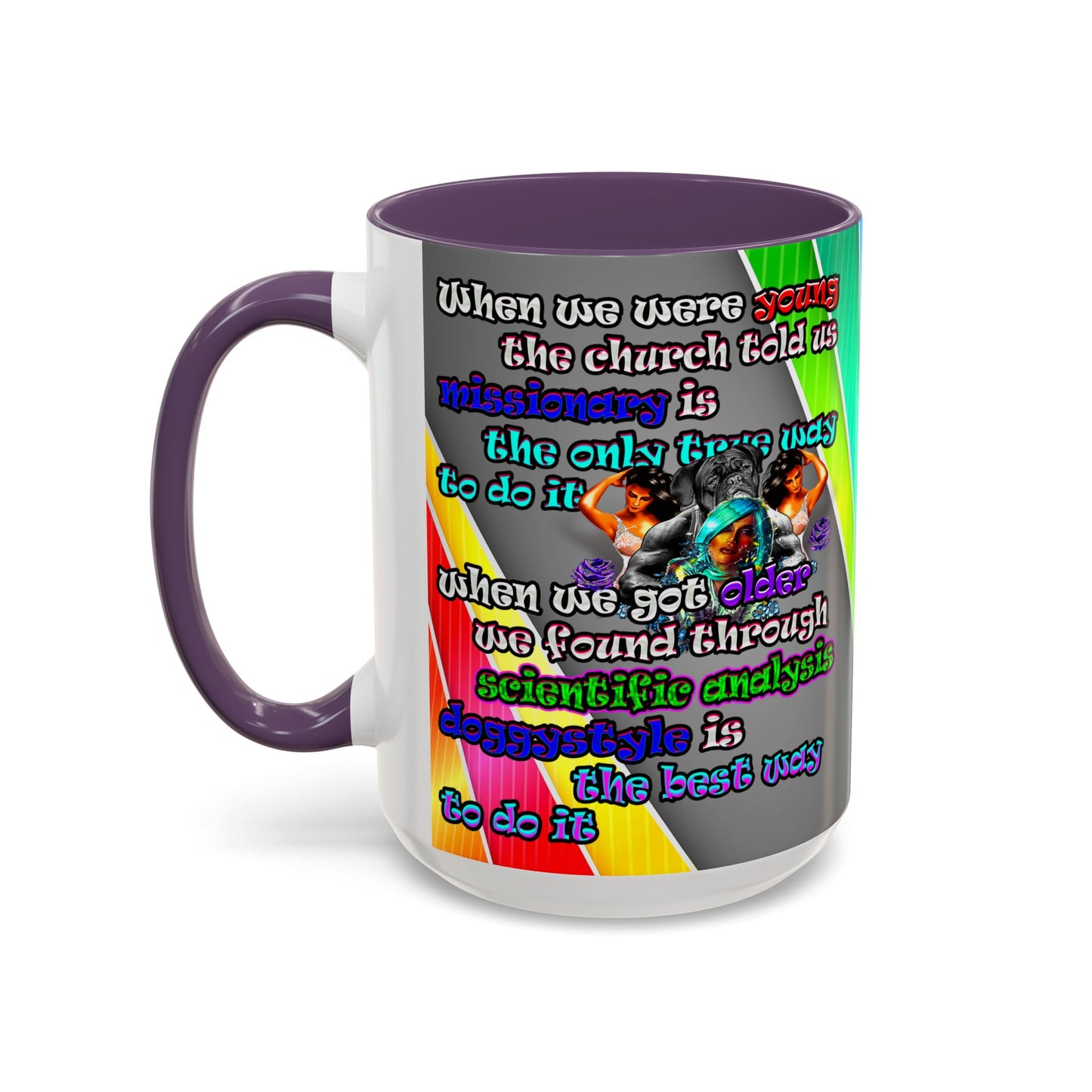 doggystyle - Accent Mug (rainbow split)