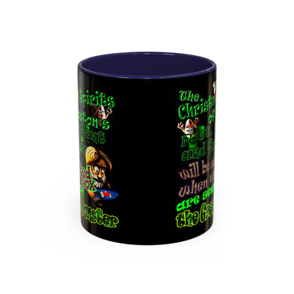 christmas spirits of boston - Accent Mug (black)