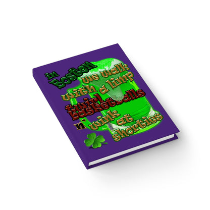 celtics logo - journal-lined (purple)