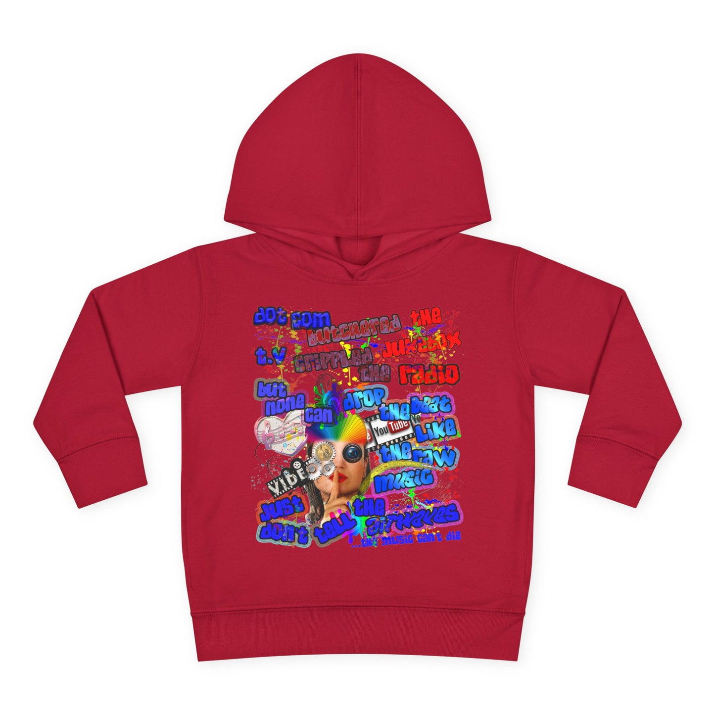 drop the beat - Toddler Pullover Fleece Hoodie