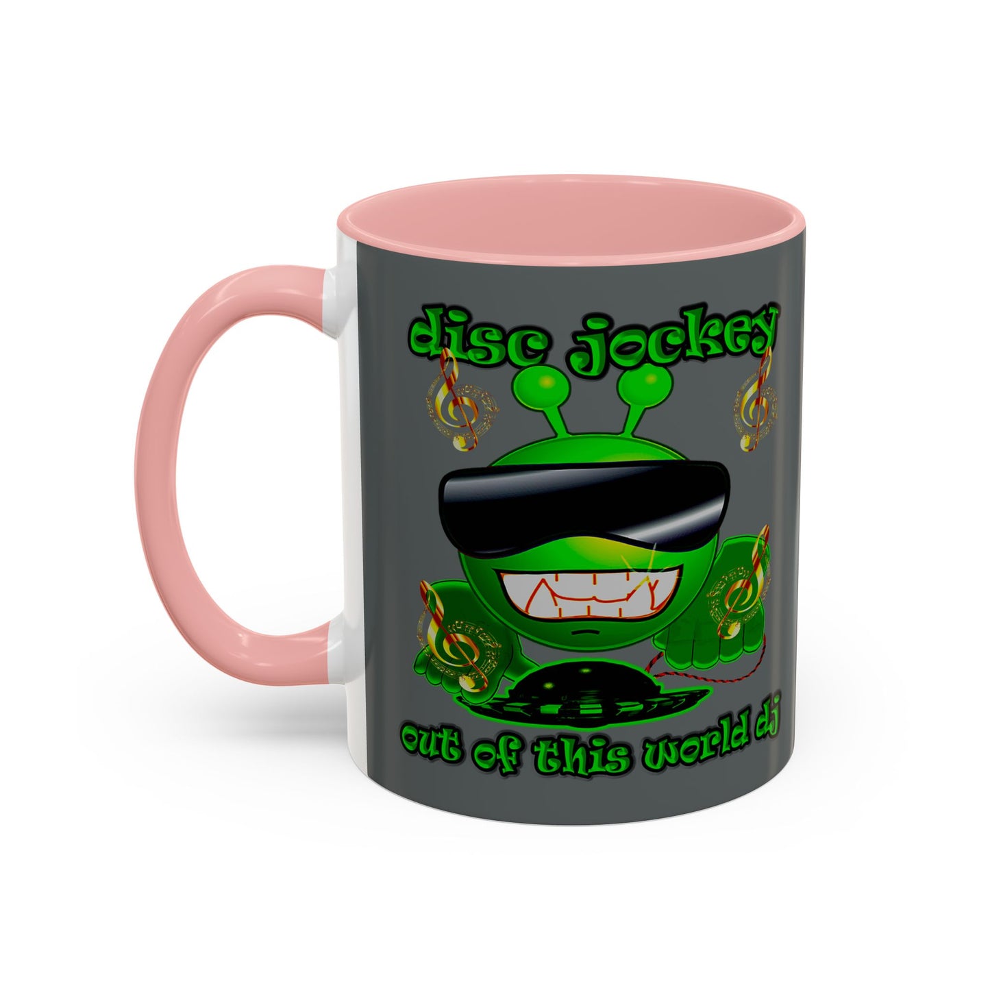 disc jockey - Accent Mug (dark grey)
