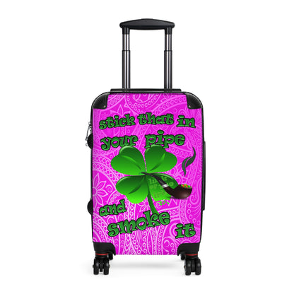 stick that in your pipe and smoke it - Suitcase (pink swirl)