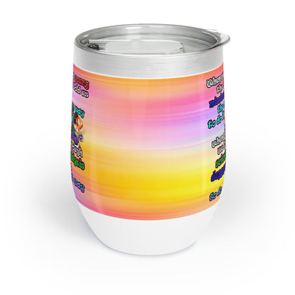 doggystyle - Chill Wine Tumbler (color blur)