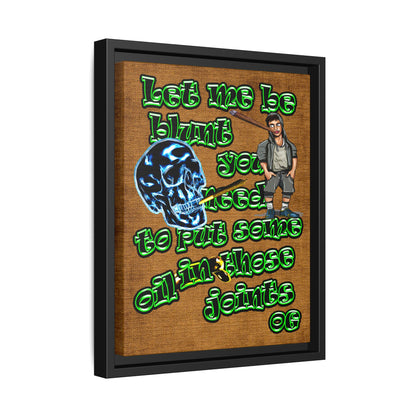 og - framed canvas art (brown papyrus)
