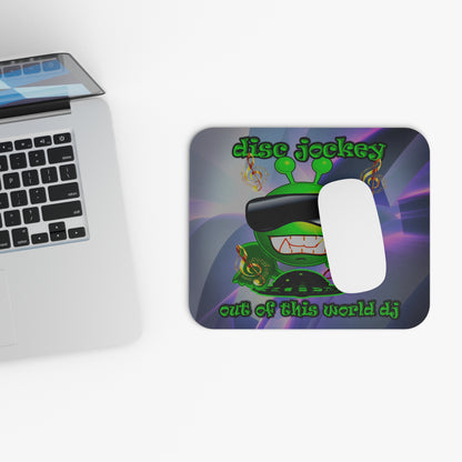 disc jockey - Mouse Pad (Rectangle) (grey-pink wave)
