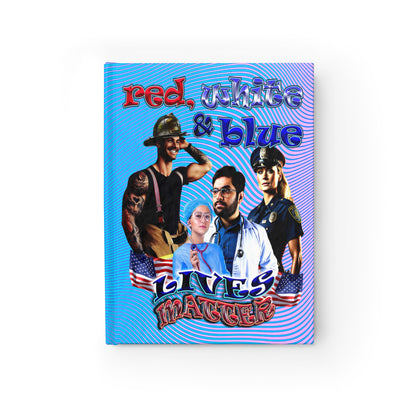 rw&b lives matter - journal-lined (light blue-purple wave)