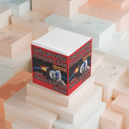defy conquer reach - note cube (red)
