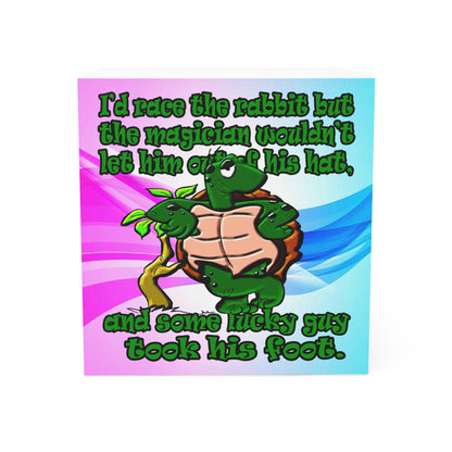 turtle race - note cube (light blue-pink wave)