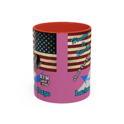 shoot for the stars - Accent Mug (light pink)