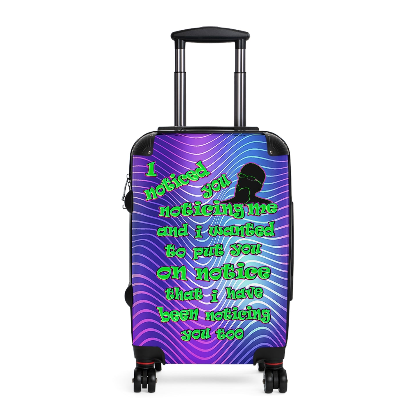 noticed you noticing - Suitcase (purple wave)