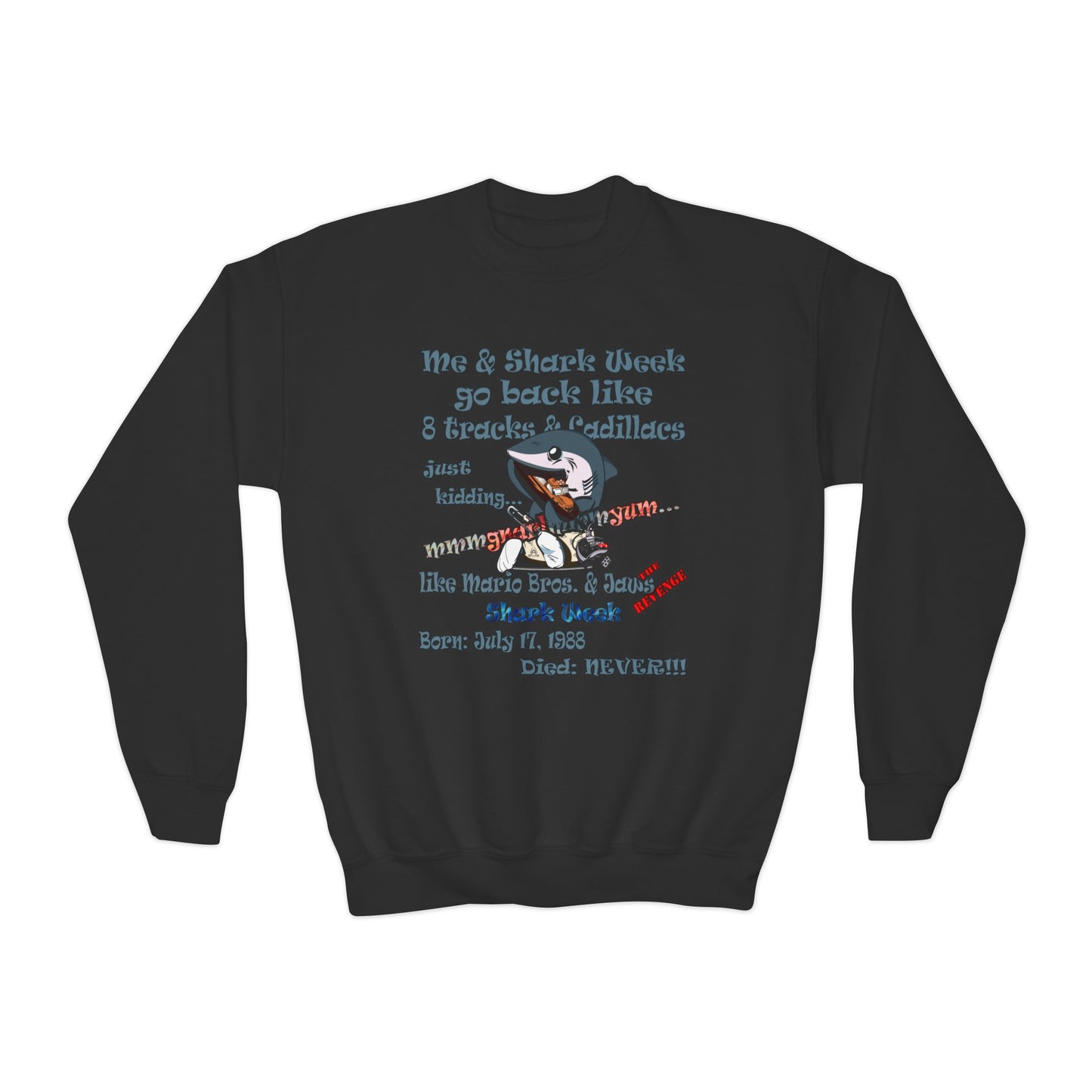shark week - Youth Crewneck Sweatshirt