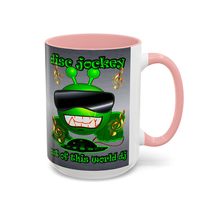 disc jockey - Accent Mug (brushed nickel)