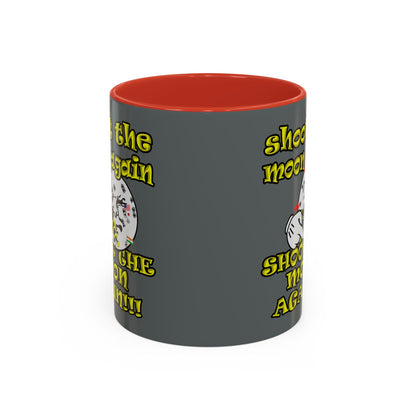 shoot the moon again - Accent Mug (dark grey)