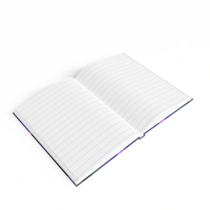donkeys and elephants - journal-lined (grey-pink wave)