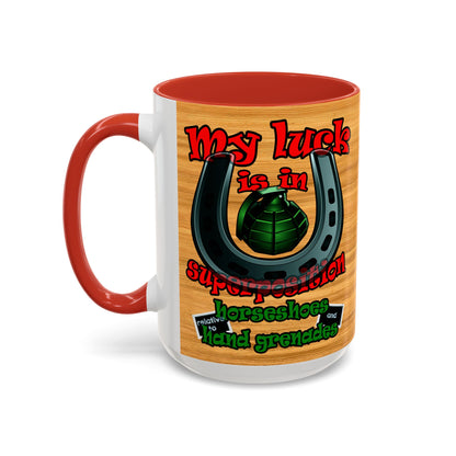 my luck - Accent Mug (butterscotch wood finish)